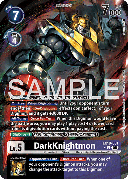 EX10-031, UC, DarkKnightmon (Alternate Art)