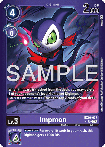 EX10-037, UC, Impmon (Foil)
