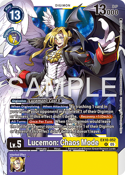 EX10-052, R, Lucemon: Chaos Mode