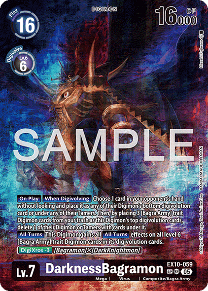 EX10-059, SR, DarknessBagramon (Special Rare)