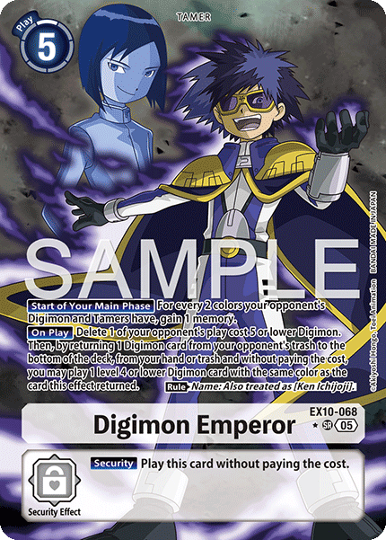EX10-068, SR, Digimon Emperor (Alternate Art)