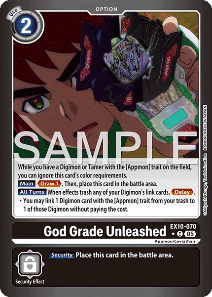 EX10-070, C, God Grade Unleashed (Foil)