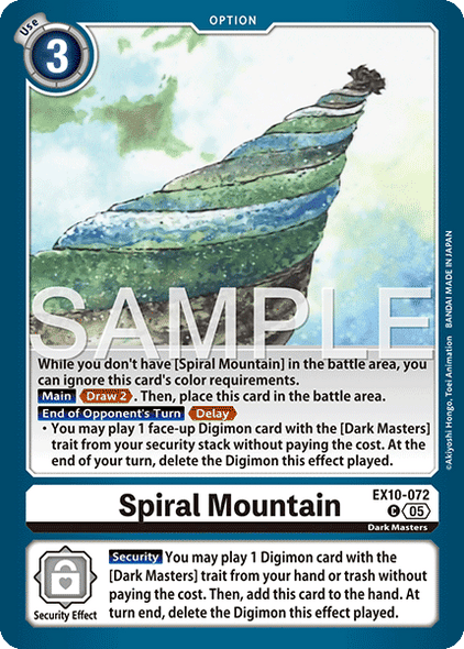 EX10-072, C, Spiral Mountain