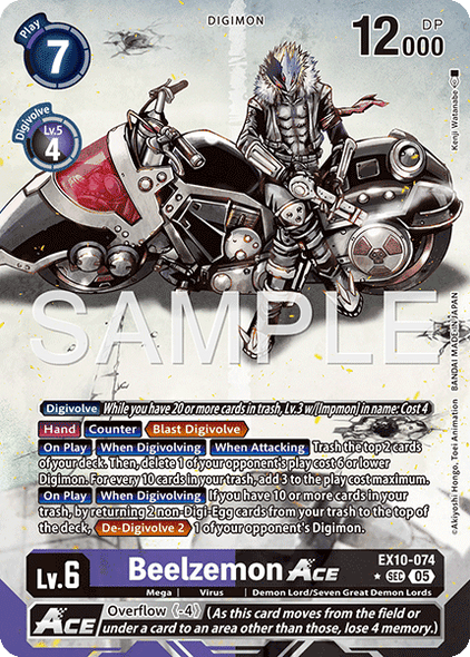 EX10-074, SEC, Beelzemon ACE (Alternate Art)