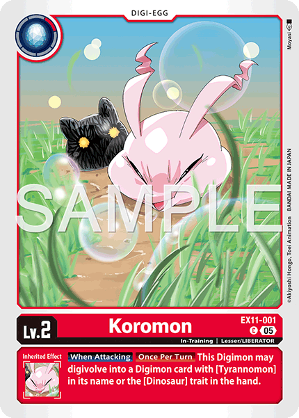 EX11-001, C, Koromon