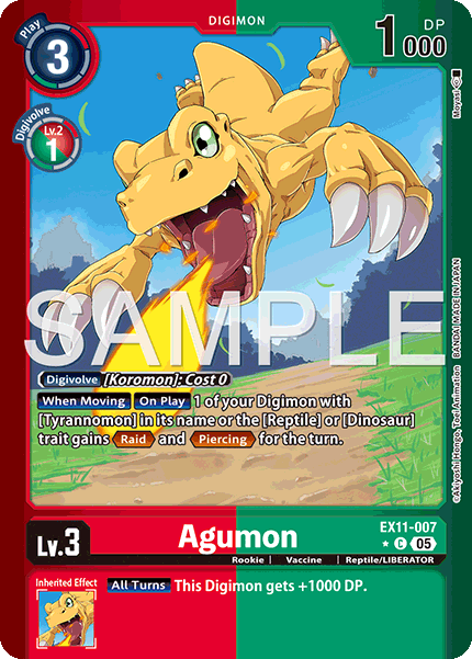 EX11-007, C, Agumon (Foil)