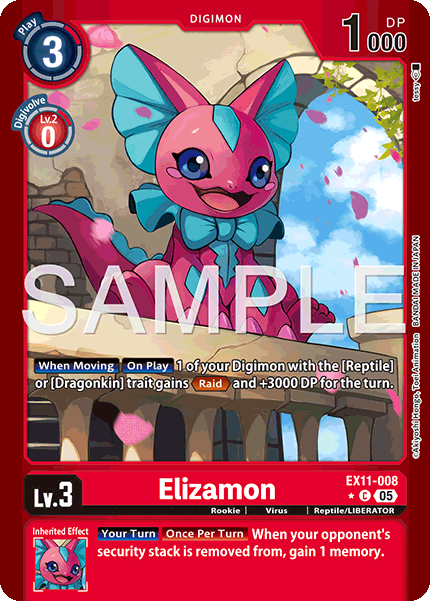 EX11-008, C, Elizamon (Foil)