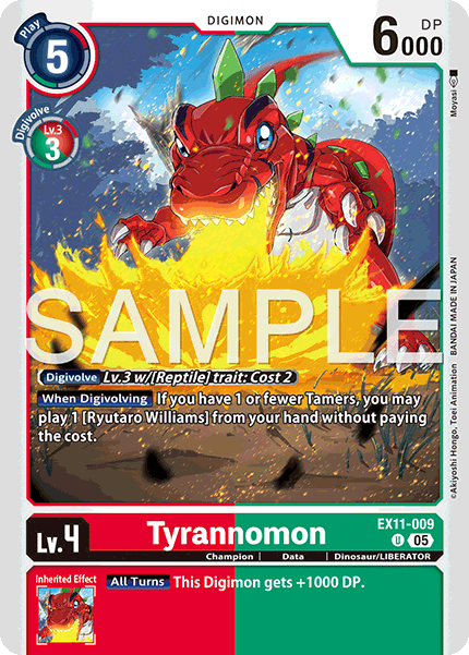 EX11-009, U, Tyrannomon