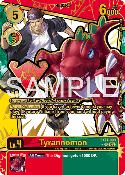 EX11-009, U, Tyrannomon (Alternate Art)
