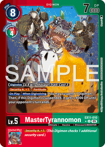 EX11-010, U, MasterTyrannomon (Foil)