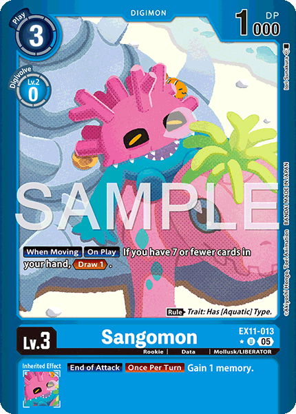 EX11-013, U, Sangomon (Foil)