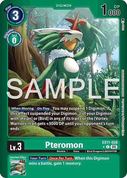 EX11-026, C, Pteromon (Foil)