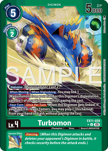 EX11-029, U, Turbomon (Foil)