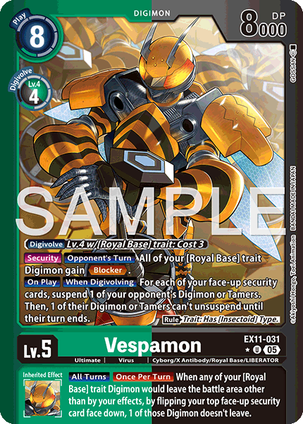 EX11-031, U, Vespamon (Foil)