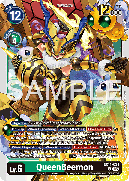EX11-034, R, QueenBeemon