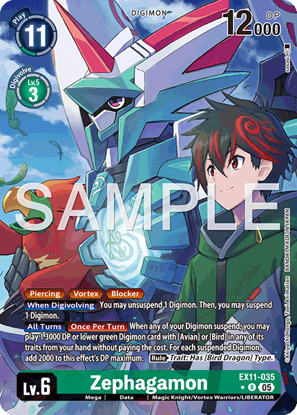 EX11-035, R, Zephagamon (Alternate Art)
