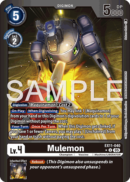 EX11-040, U, Mulemon (Foil)