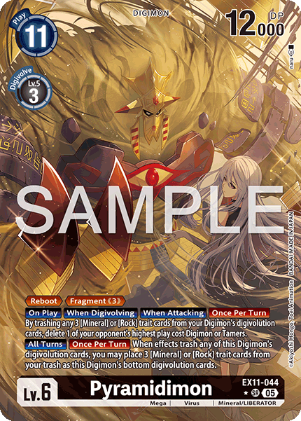 EX11-044, SR, Pyramidimon (Alternate Art)
