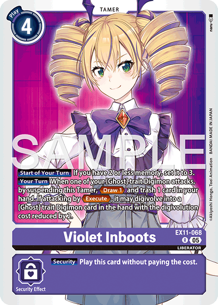 EX11-068, R, Violet Inboots
