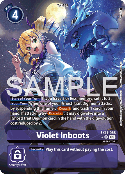 EX11-068, R, Violet Inboots (Alternate Art)