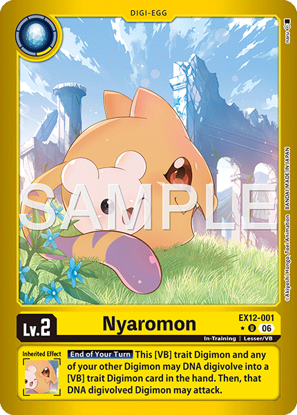 EX12-001, UC, Nyaromon (Foil)
