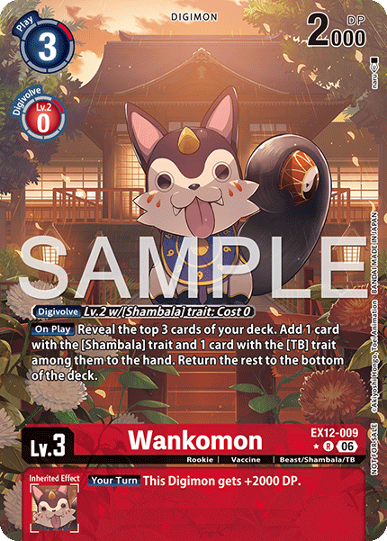 EX12-009, R, Wankomon (EX12 Box Topper)