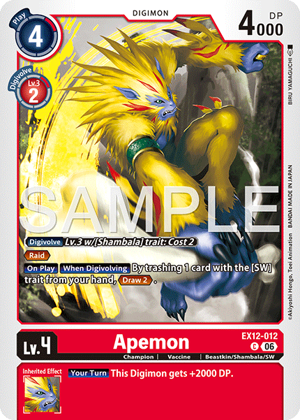EX12-012, C, Apemon