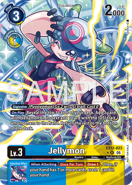 EX12-023, R, Jellymon (EX12 Box Topper)