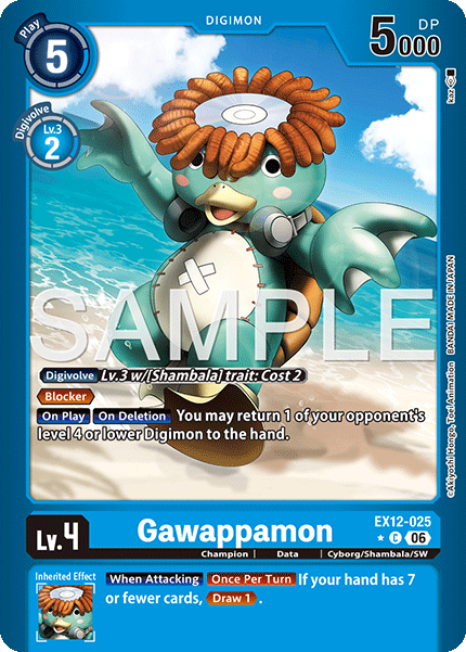 EX12-025, C, Gawappamon (Foil)