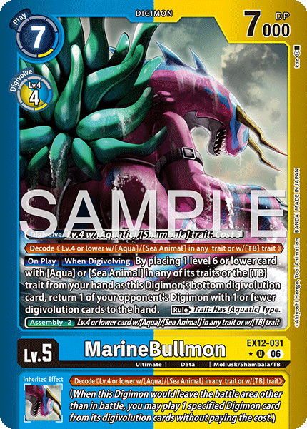 EX12-031, UC, MarineBullmon (Foil)