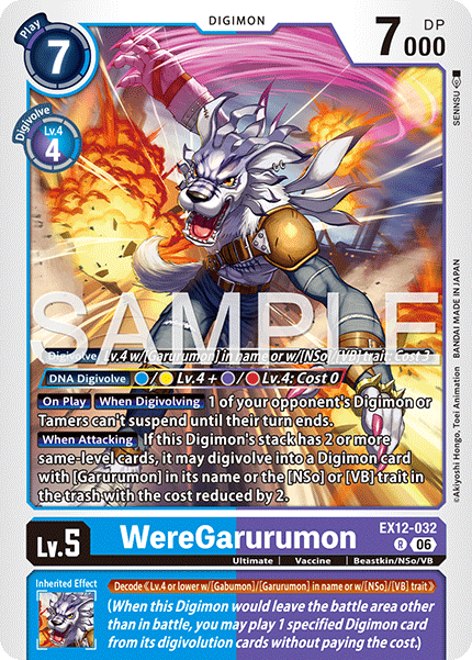 EX12-032, R, WereGarurumon