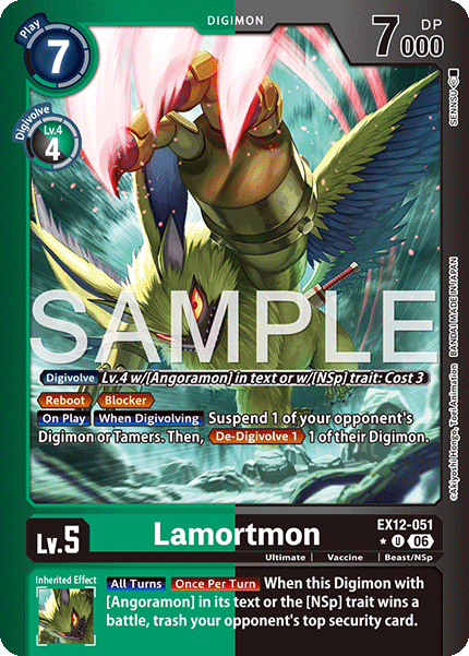 EX12-051, UC, Lamortmon (Foil)