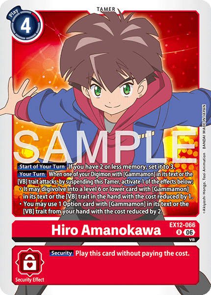 EX12-066, R, Hiro Amanokawa