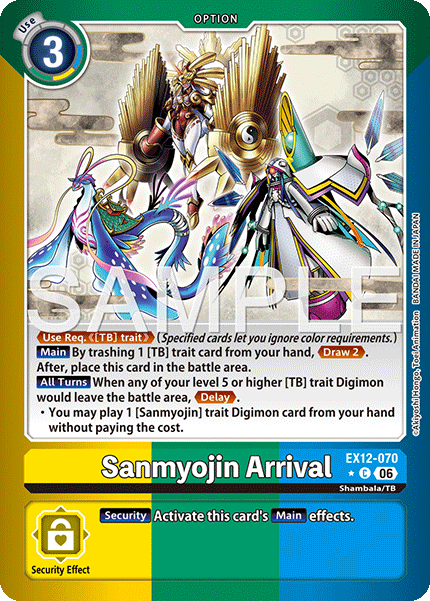 EX12-070, C, Sanmyojin Arrival (Foil)