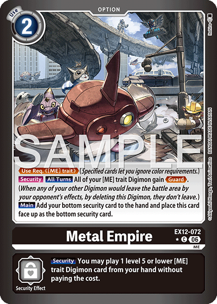 EX12-072, C, Metal Empire (Foil)