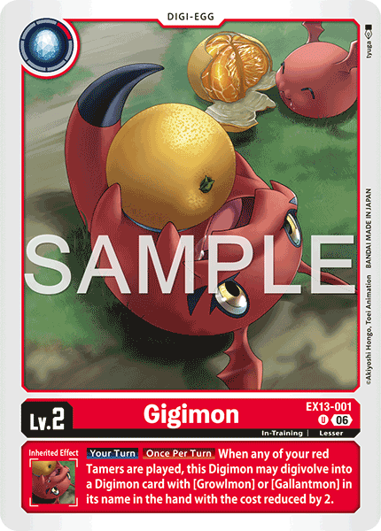 EX13-001, UC, Gigimon