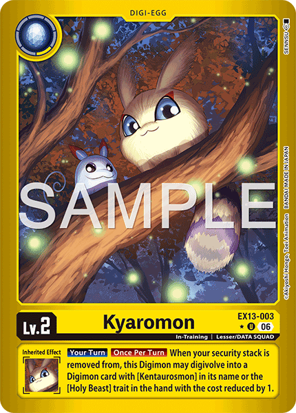 EX13-003, UC, Kyaromon (Foil)