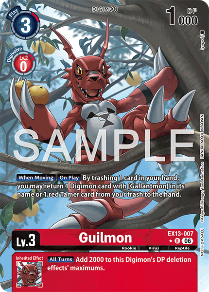 EX13-007, R, Guilmon (Box Topper)