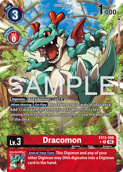 EX13-008, R, Dracomon (Box Topper)