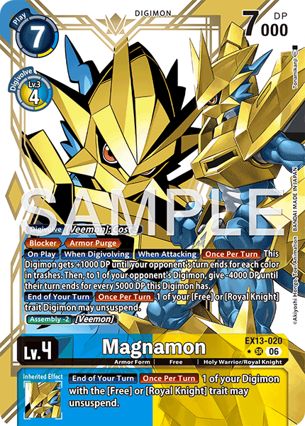EX13-020, SR, Magnamon (Alternate Art)