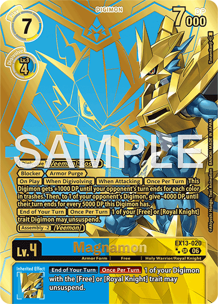 EX13-020, SR, Magnamon (2 Star Alternate Art)