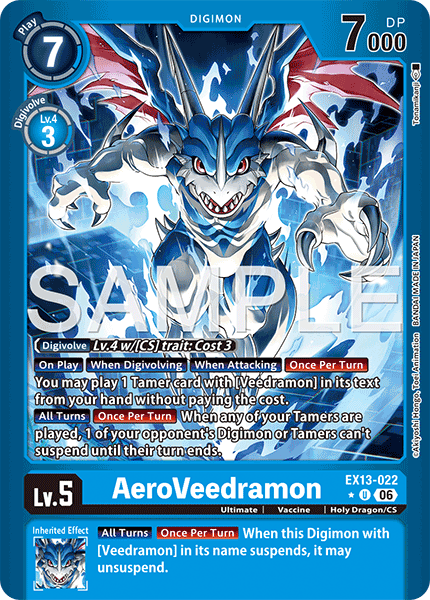 EX13-022, UC, AeroVeedramon (Foil)