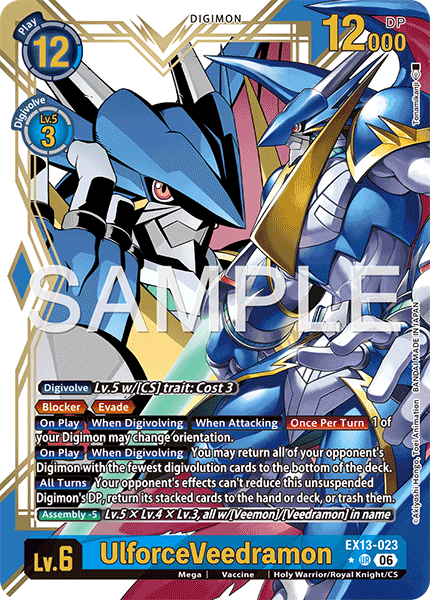 EX13-023, UR, UlforceVeedramon (Alternate Art)