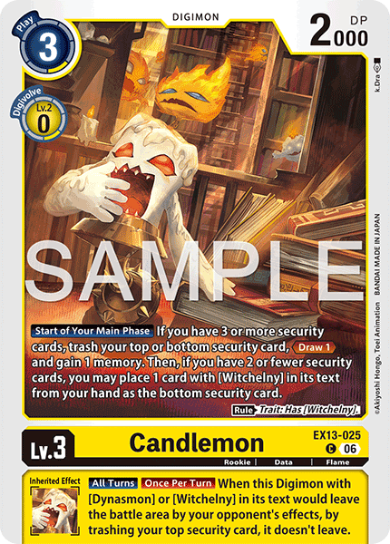 EX13-025, C, Candlemon