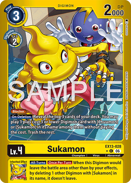 EX13-028, C, Sukamon (Foil)
