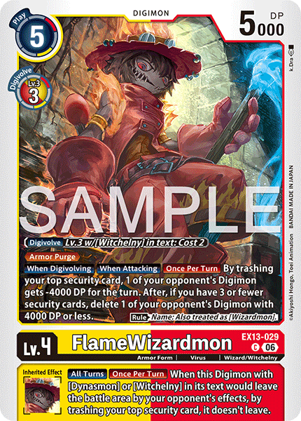 EX13-029, C, FlameWizardmon
