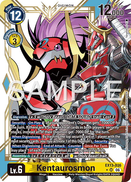 EX13-036, SR, Kentaurosmon (Alternate Art)