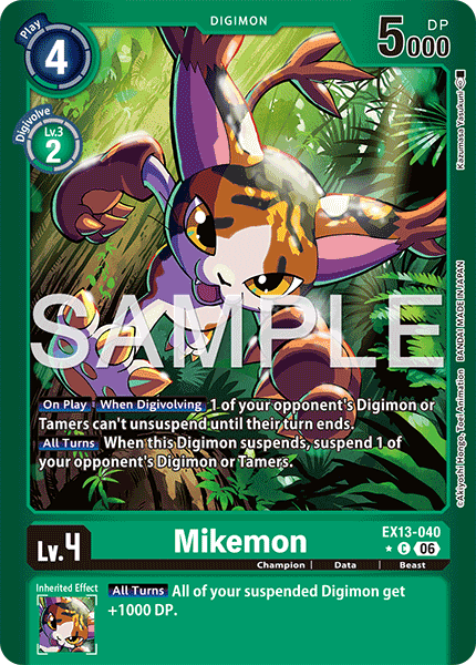 EX13-040, C, Mikemon (Foil)