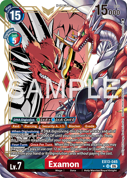 EX13-045, SR, Examon (Alternate Art)