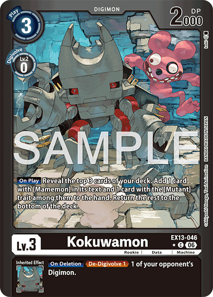 EX13-046, C, Kokuwamon (Foil)